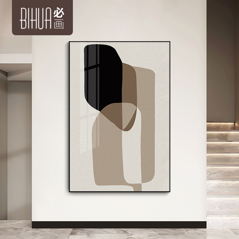 Abstract minimalist hanging painting living room High Sense Hotel decorative painting corridor entrance painting bed & breakfast Interior decoration
