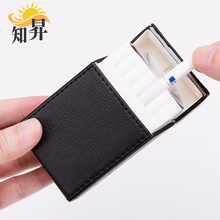 PU皮翻盖式20支装粗烟盒创意个性防潮皮质男香烟盒厂家批发