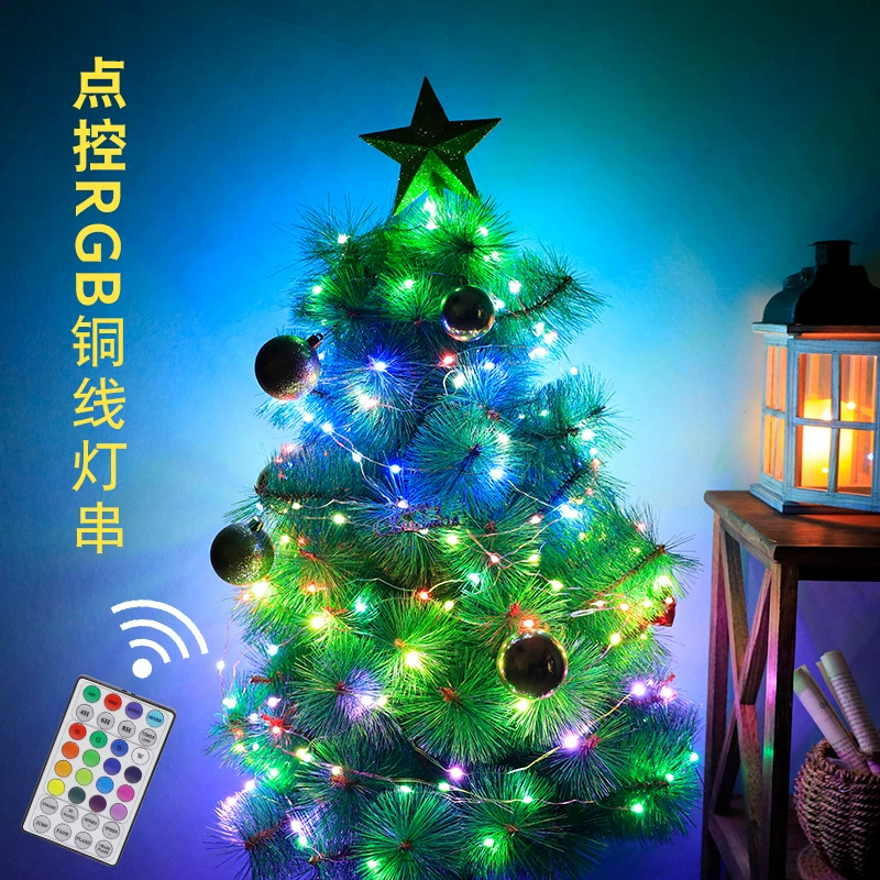RGB медная проволочная гирлянда, текущее трехпроводная RGB, 5 В USB, много режимов (варианты 5–20 м)