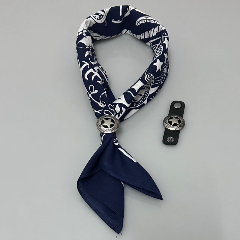 Hidden bottom nautical + five-pointed star buckle