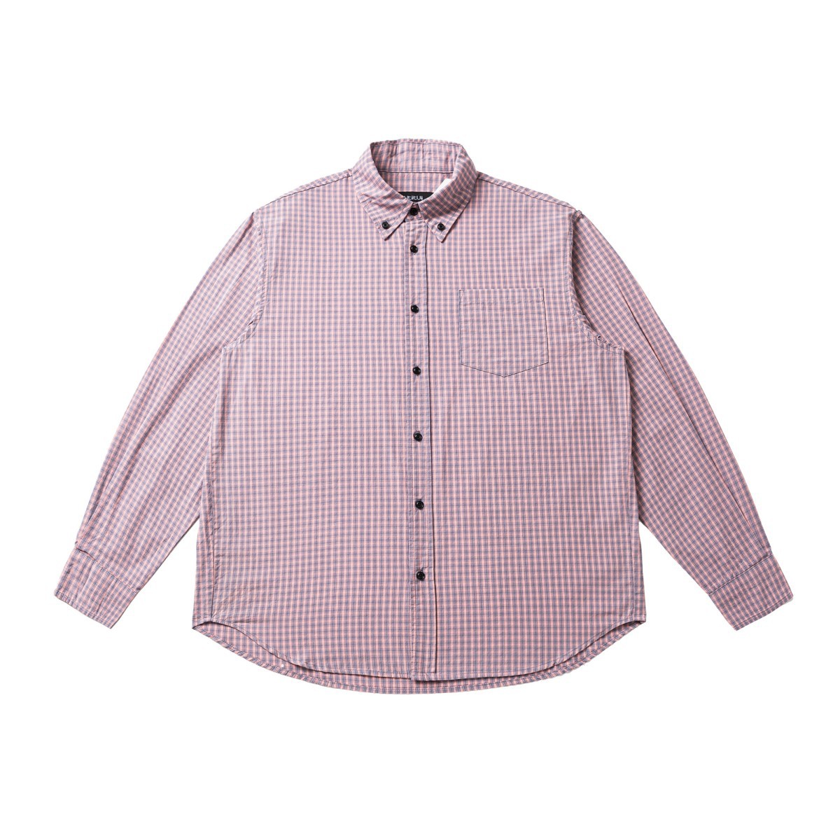 RUIIENRS x UTU 2025 秋季新款美式复古格子百搭翻领衬衫UTU016