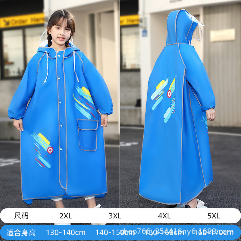 儿童雨衣加厚小童全身防雨雨披大帽檐幼儿园宝宝可爱卡通便携雨披|undefined