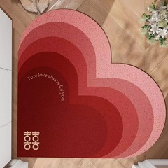 喜字愛家庭用入戸ドアマット結婚式のお祝いの玄関の除塵マット