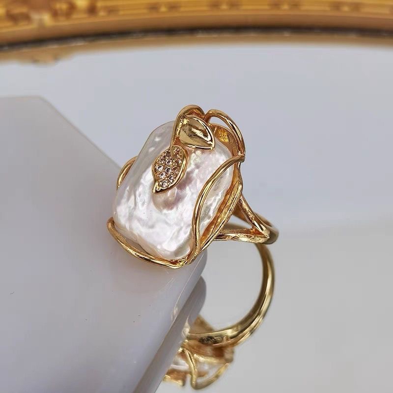 Collier ras de cou perle baroque élégant avec chaîne réglable_voghion.com