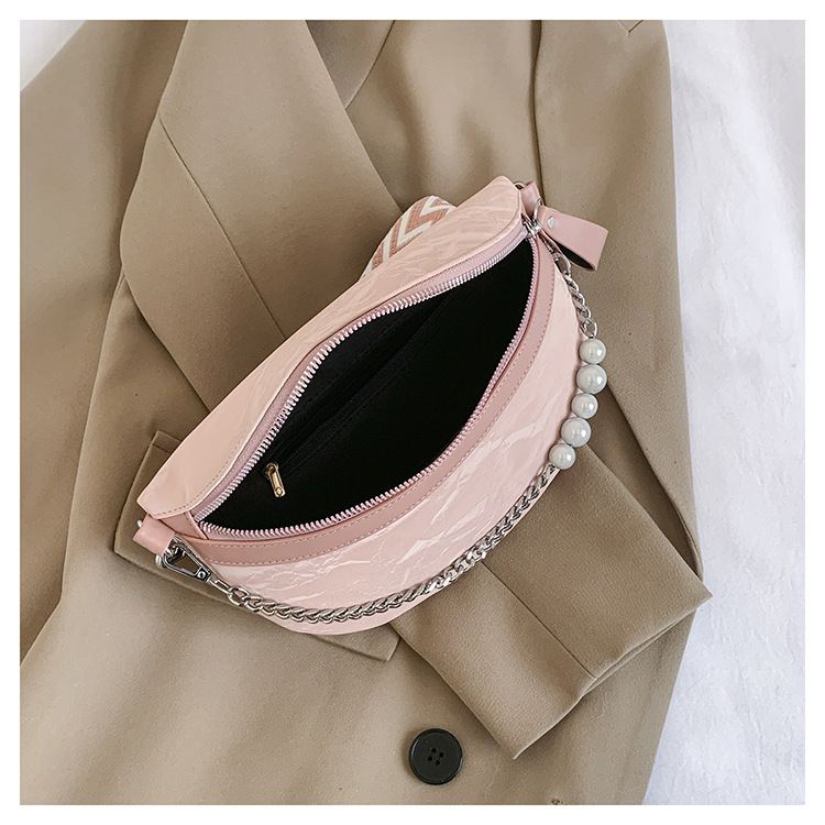 750g Weight Nylon Lining Material Zipper Closure Type Single Shoulder Strap Strap Type Crossbody Bag Bags Type Casual, Holiday Occasion Pu Leather Material Solid Color Pattern All Seasons Season Women's Gender Vintage Style, Streetwear Style Dumpling Shape Shape Medium Size Women's Vintage Style Streetwear Solid Color Pu Leather Waist Bags 30