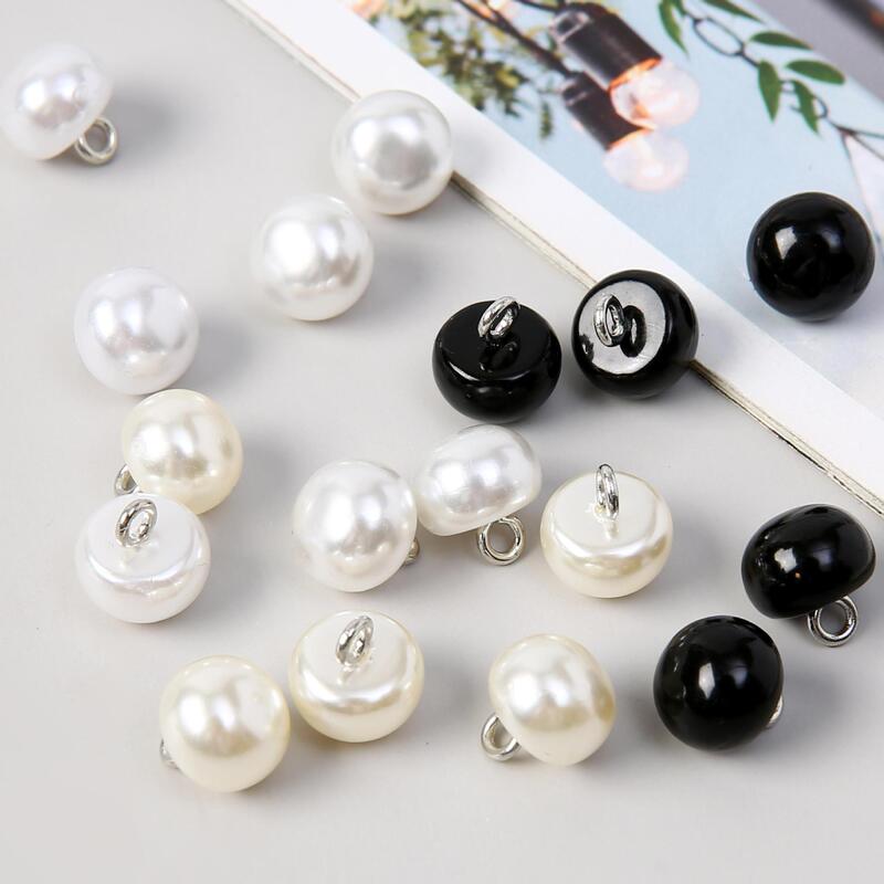 Mantou-Shaped High-Gloss Imitation Pearl Buttons with Semi-Circular Copper Base, Pearl Buttons for Shirts, Cheongsams, Sweaters, Cardigans, Decorative Buttons Wholesale Mantou-Shaped High-Gloss Imitation Pearl Buttons with Semi-Circular Copper Base, Pearl Buttons for Shirts, Cheongsams, Sweaters, Cardigans, Decorative Buttons Wholesale