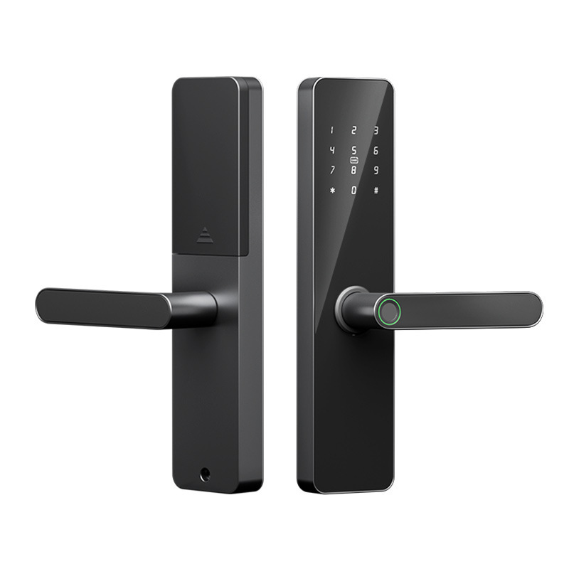 Cerradura Inteligente de Huella Dactilar, Sin Perforación, para Puerta de Madera y Oficina
