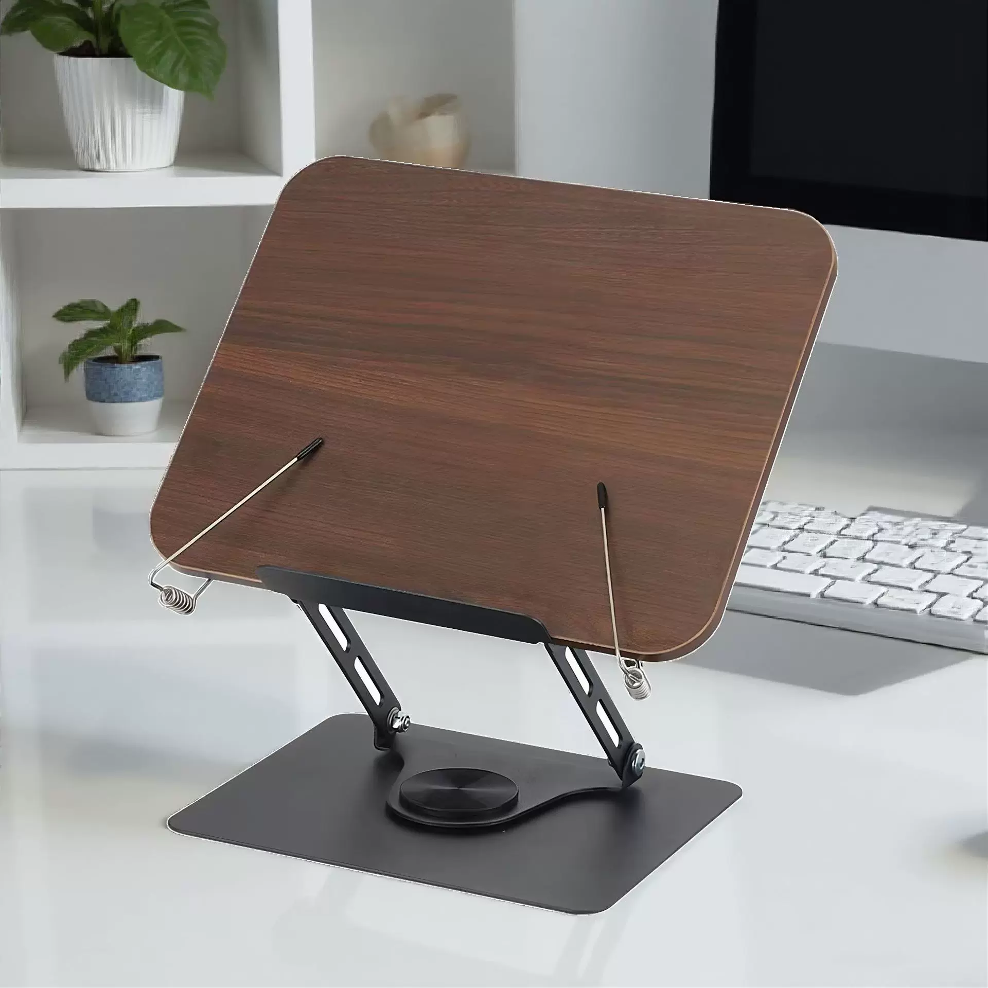 看书架阅读书架桌面床上笔记本平板亚克力增高读书架学生阅读架