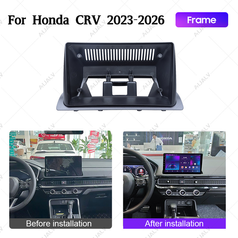 Cross-Border Best-Selling Android Dvd Navigation Frame Suitable for 23-26 Honda Crv 10inch Car Center Console Frame