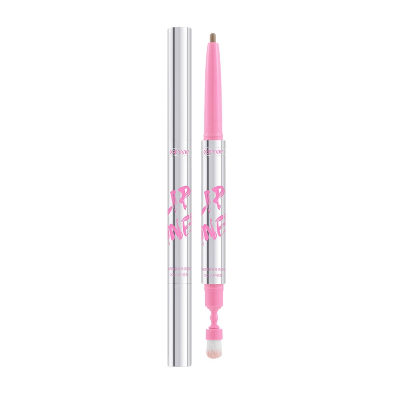 Double-sided lip pencil, waterproof nude lipstick, contouring, lips volume enhancement, long-term effect
