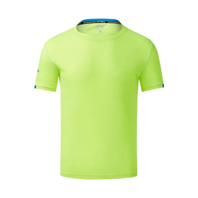 Fluorescent green round neck