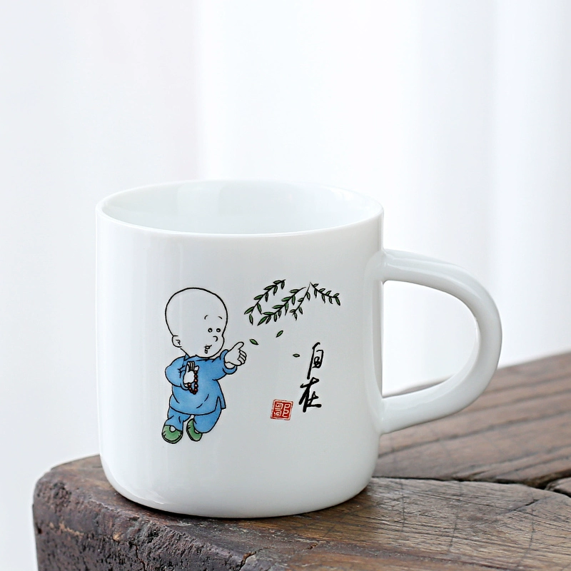 1VPK белая porcelain чашка чая керамическая для мастера чая, подождав, чтобы использовать резинку против ожогов, 6 установленных бокалов