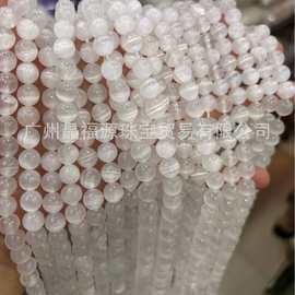 天然石膏猫眼特级圆珠 散珠半成品手工diy服饰项链饰品配件 厂家
