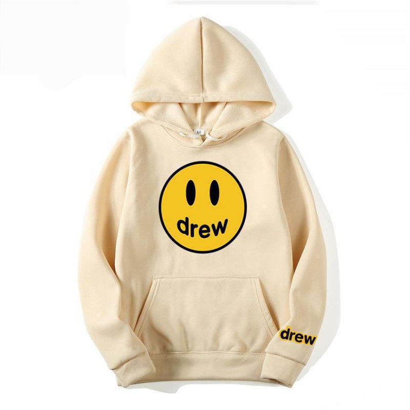 DREWHOUSE smiley face sweatshirt for men and women, same style as Drew Justin Bieber's street couple hoodie DREWHOUSE smiley face sweatshirt for men and women, same style as Drew Justin Bieber's street couple hoodie