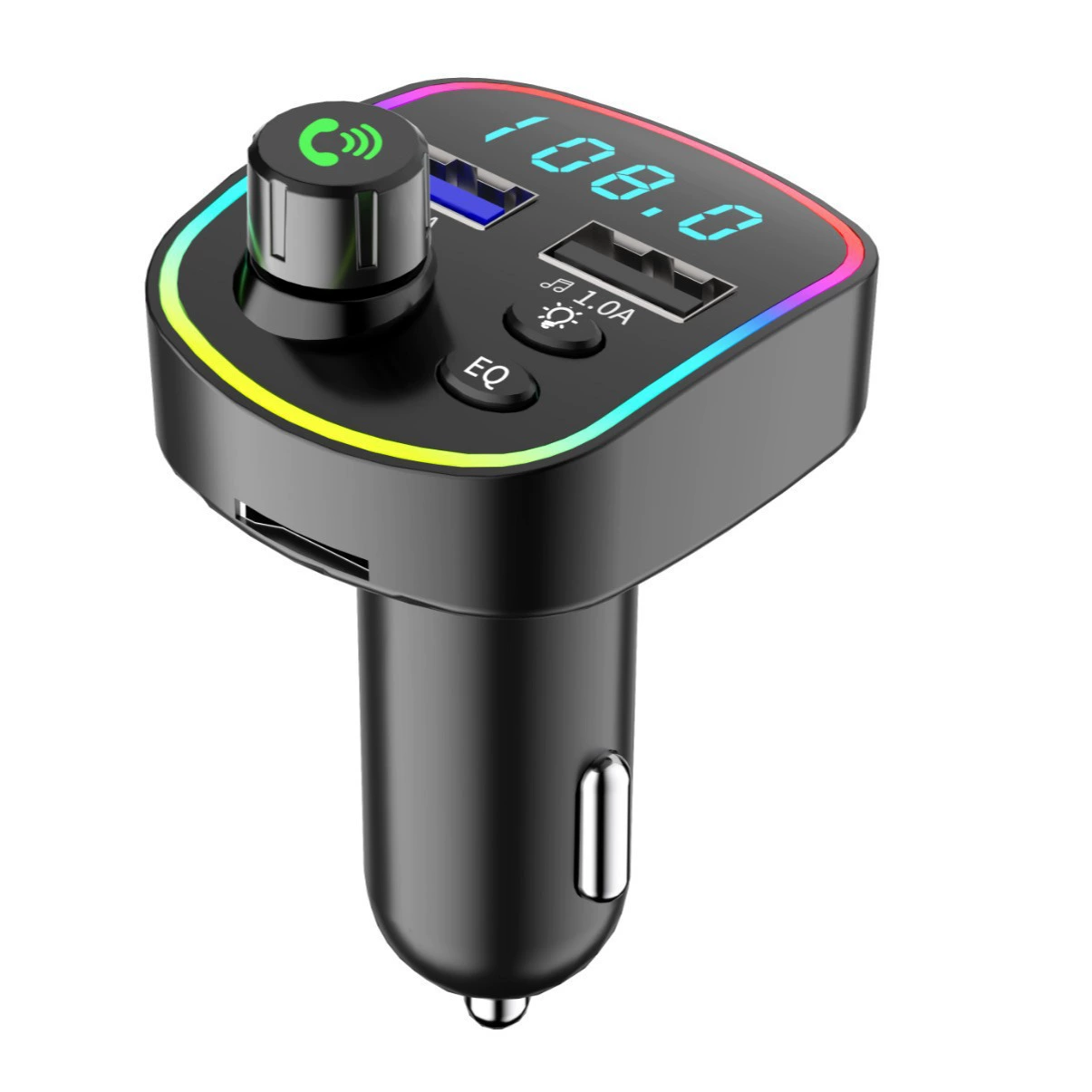 Q2 Cross -border explosion car Bluetooth MP3 player Intelligent Bluetooth chip U disk/TF card is plugged in