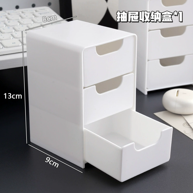 Desktop Bookshelf Stand, Simple Double-Layer PP Shelf, White, Compact 2-Tier Storage
