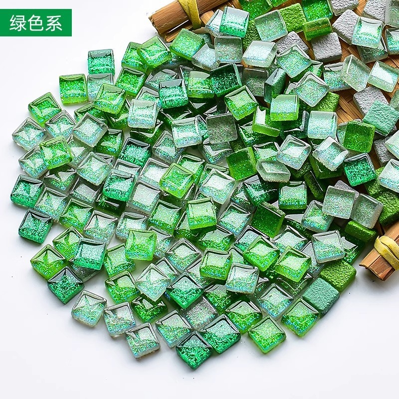 200克diy多元闪粉马赛克集合水晶自由石玻璃儿童手工材料颗粒|undefined