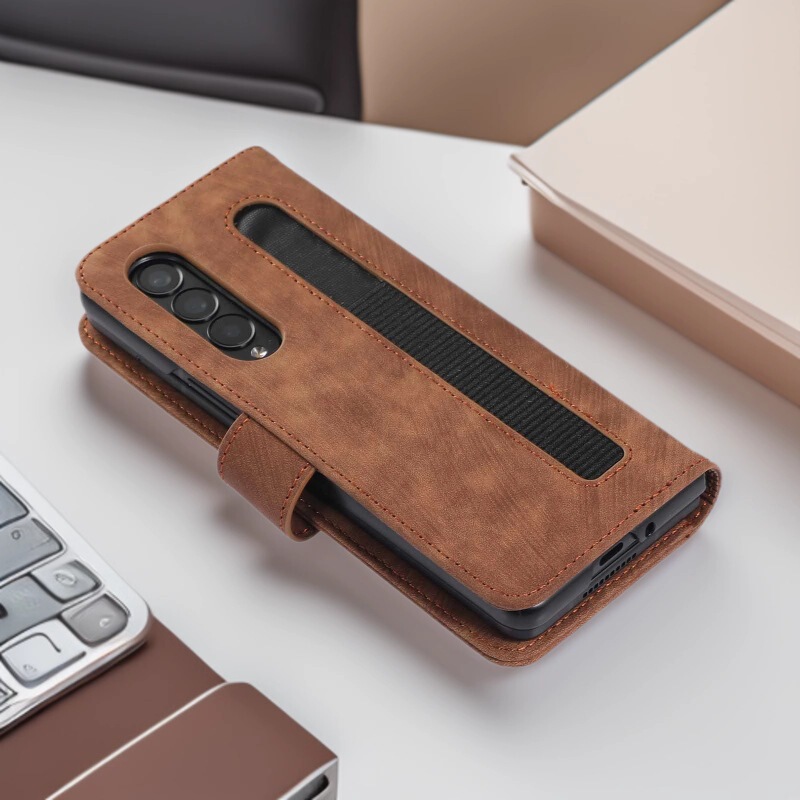 Suitable for Samsung Z Fold7 Pencil Case Mobile Phone Case Fold5 Lanyard Leather Case Fold4 Flip Protective Case 3 Crossbody Case Suitable for Samsung Z Fold7 Pencil Case Mobile Phone Case Fold5 Lanyard Leather Case Fold4 Flip Protective Case 3 Crossbody Case