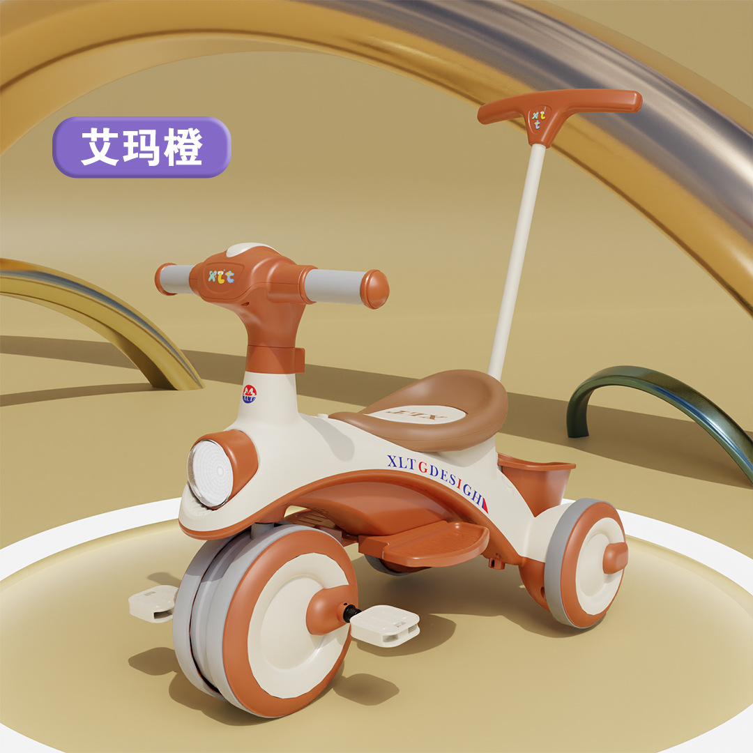 Triciclo para niños, bicicleta 1-2-3 a 6 años, bicicleta de pedales para niños, cochecito para bebés, cochecito para bebés