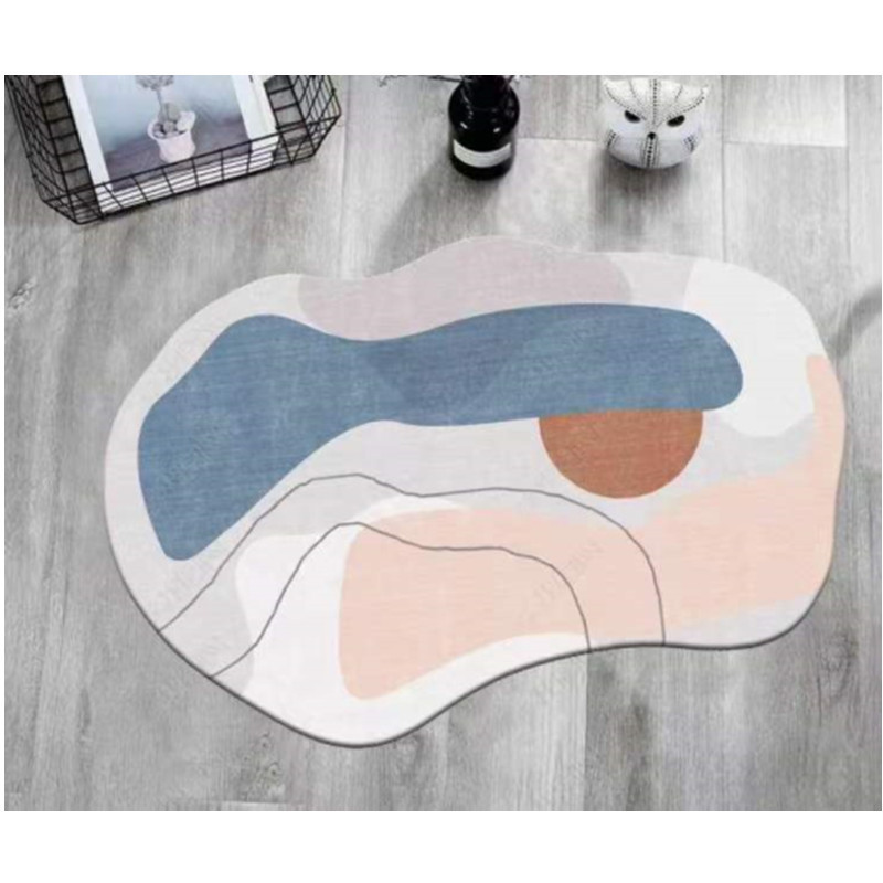 Ins Style Special-Shaped Asymmetrical Carpet Living Room Coffee Table Mat Accessible Luxury Bedroom Home Blanket Bedside Study Cloakroom