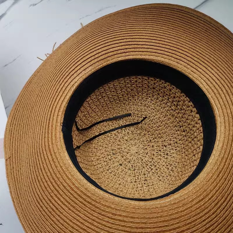 Women's Wide Brim Foldable Straw Sun Hat For Beach And Holiday_voghion.com