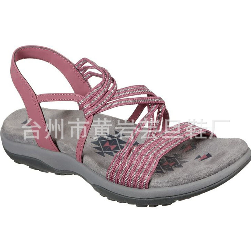 Сандалии больших размеров, женские летние 2021 в европейском и американском новом стиле, Повседневная Удобная пляжная обувь на плоской подошве, уличные сандалии