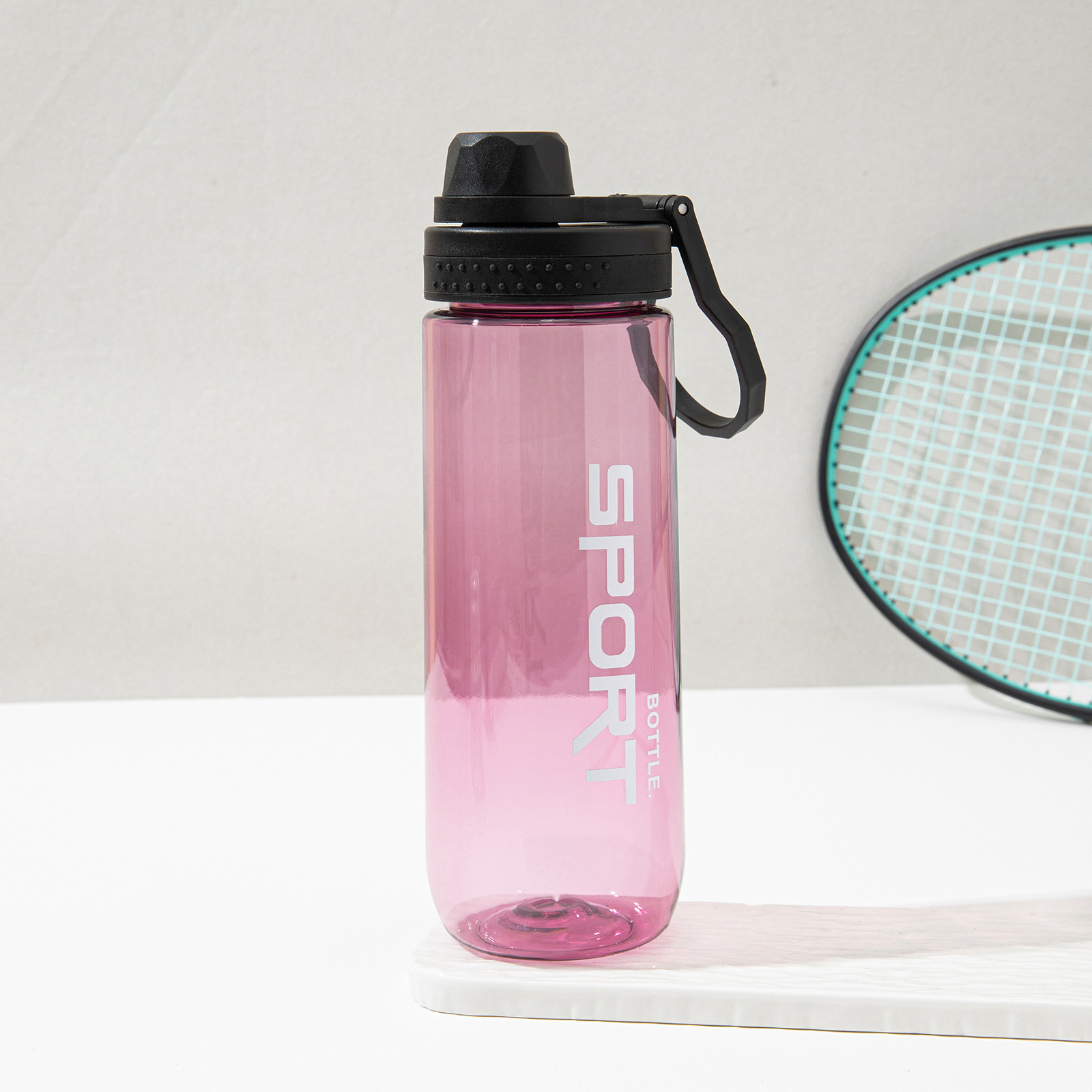 Tazas de agua para hombres y mujeres, botellas de agua de plástico de gran capacidad, estudiantes, resistentes a caídas y a altas temperaturas, deportes de verano, fitness, taza de espacio, taza de té