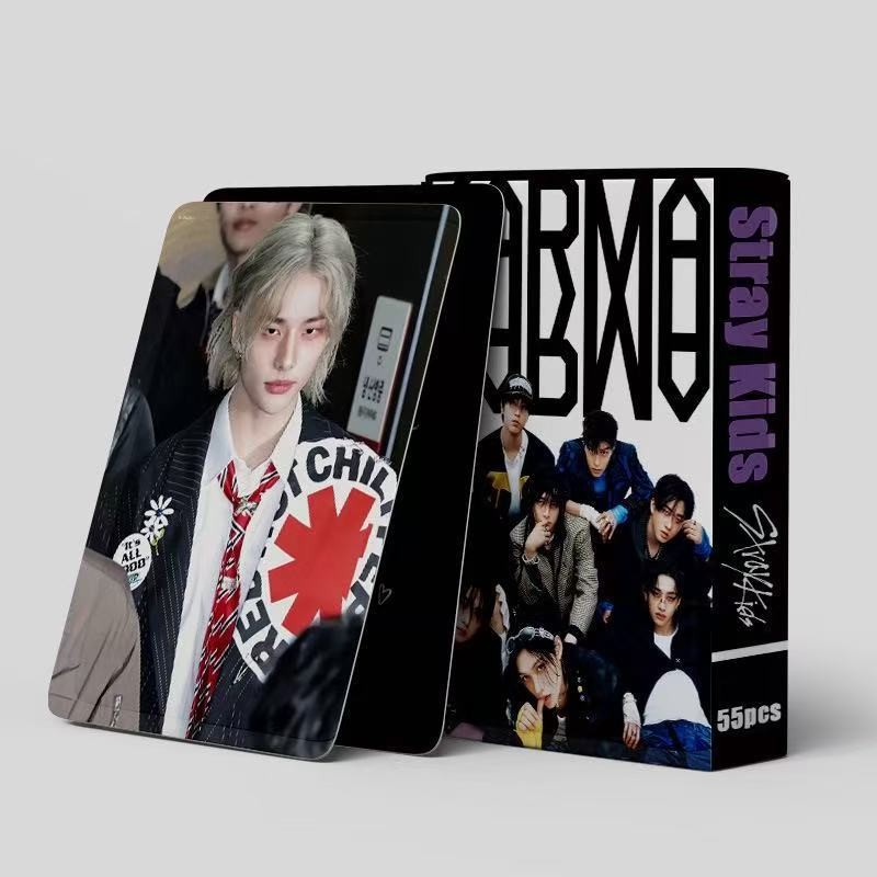 Cadena total de gran cantidad de nuevos productos en stock 55 tarjetas de álbum SKMyBreath KPOP estrella alrededor de la tarjeta de colección LOMO