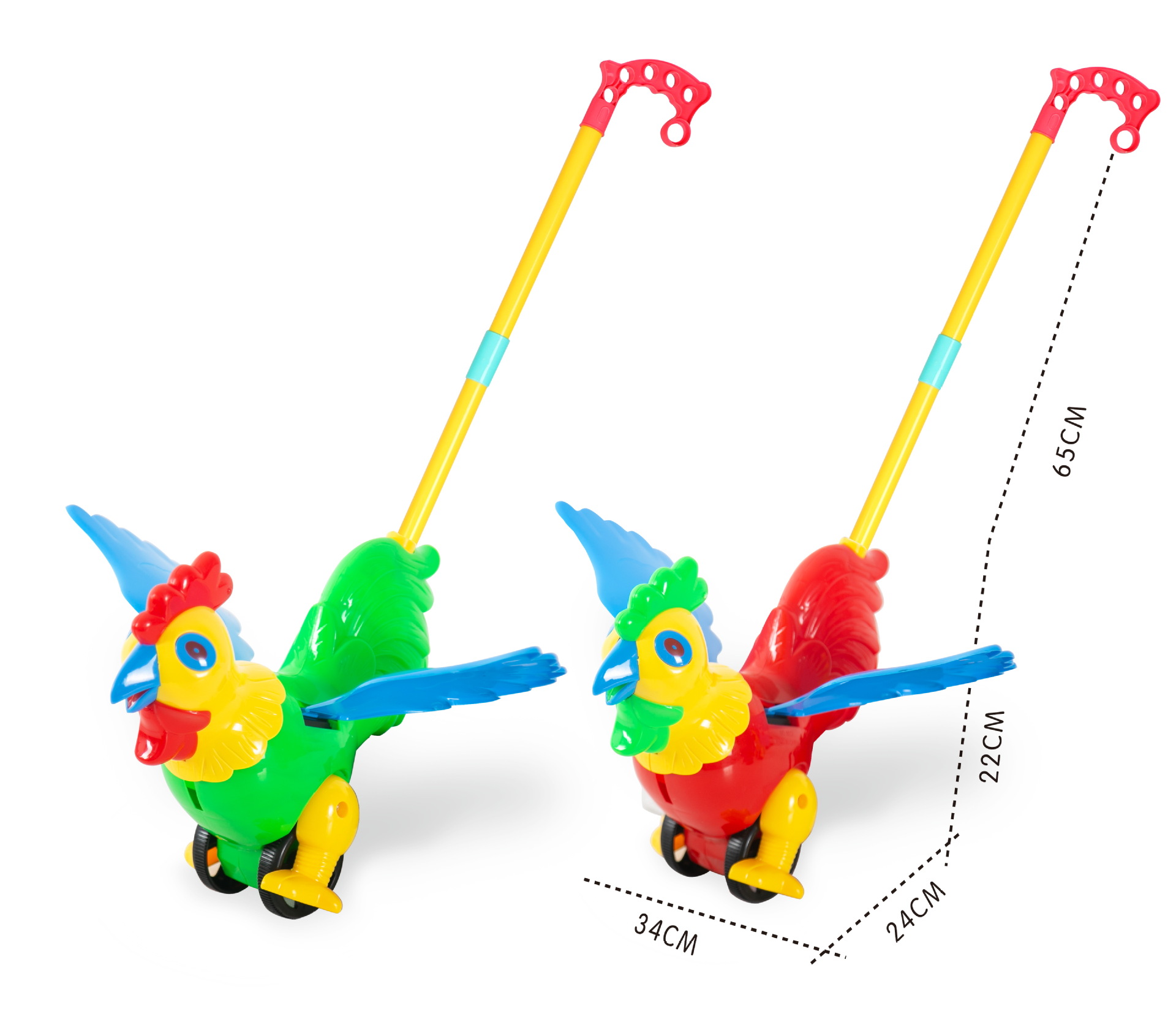 Carrito de Empuje para Bebé de Plástico con Sonido para Aprender a Caminar