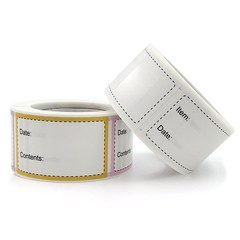 卷裝不乾膠貼紙烘焙包裝貼紙標籤創意禮品封口貼環保熱膠銅版紙