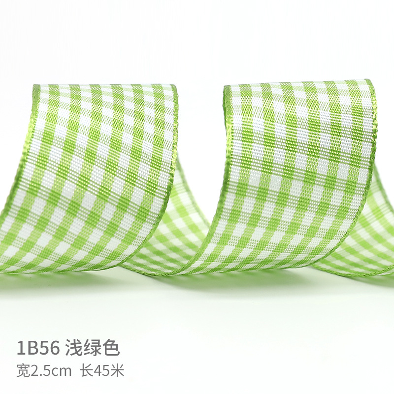 Matcha cinta verde cinta DIY cinta de color Menta Man-Wa cinta de jazmín mano trenzada bolsa de pelo ramo de flores cinta de tela