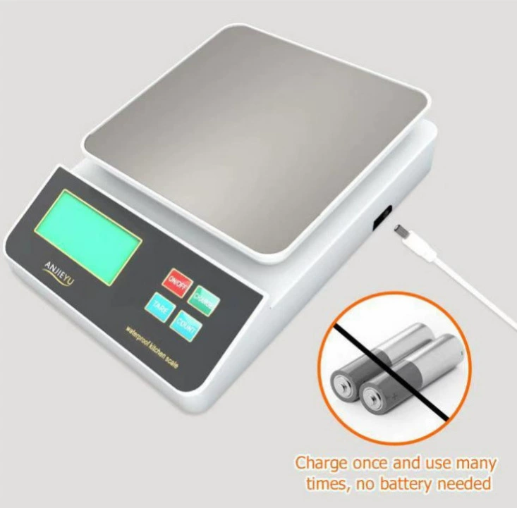 Перезаряжаемые кухонные весы из нержавеющей стали 3kg0.1g 6k0.5g электронные весы для выпечки весы столешница из нержавеющей стали водонепроницаемые весы