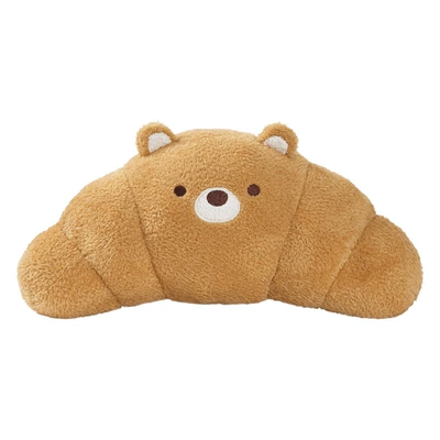 Headrest, Neck Pillow, Cute Car: Waist support - croissant-bear-waist-brown-color