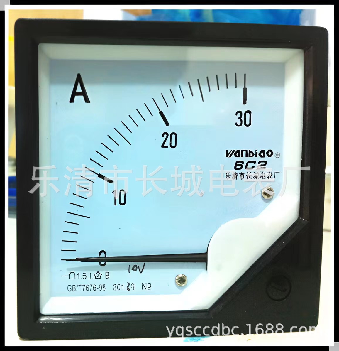 长城电表厂 6C2 30A 10V 直流指针电流表 厂家直销 80*80