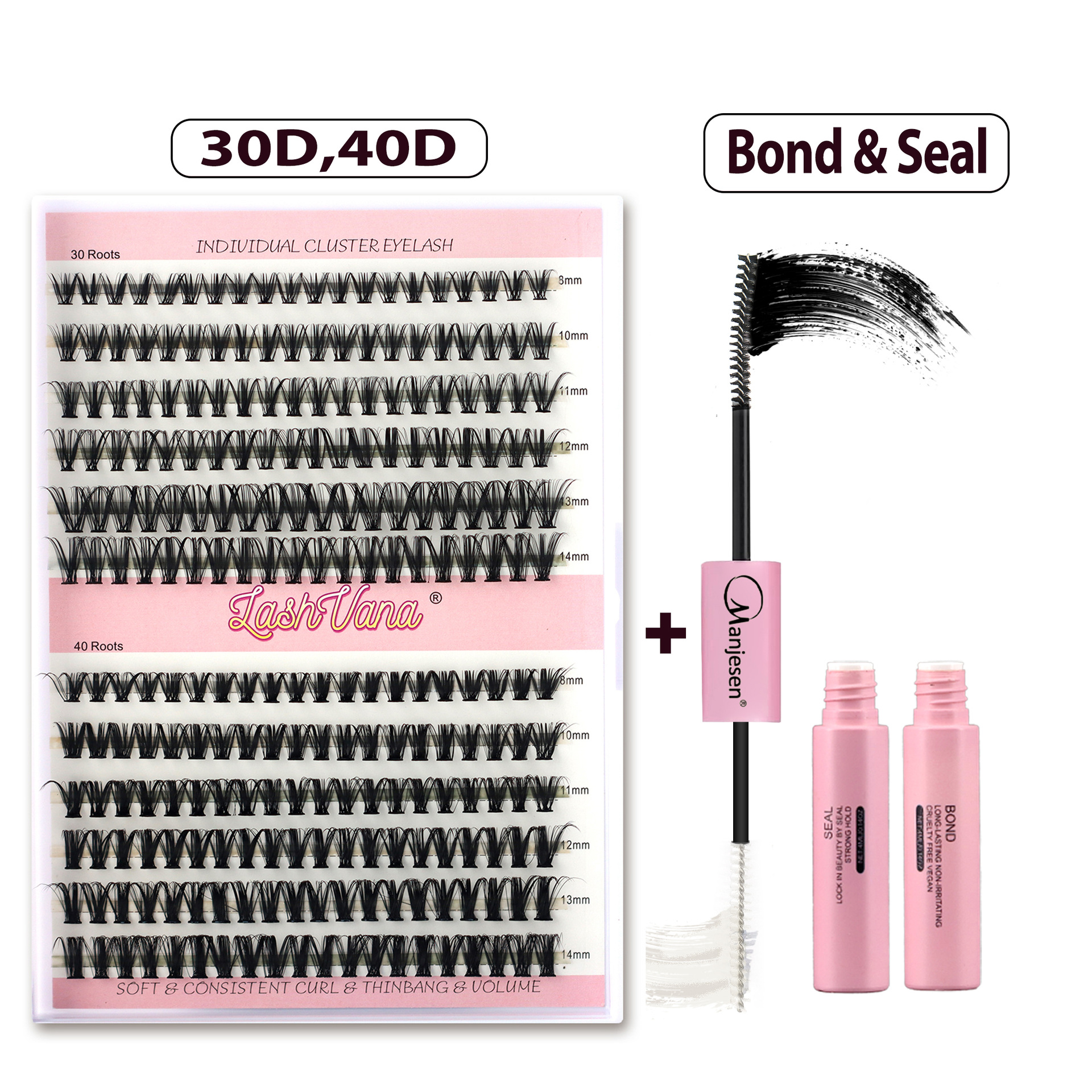 30D + 40D + (pegamento de doble cabeza)