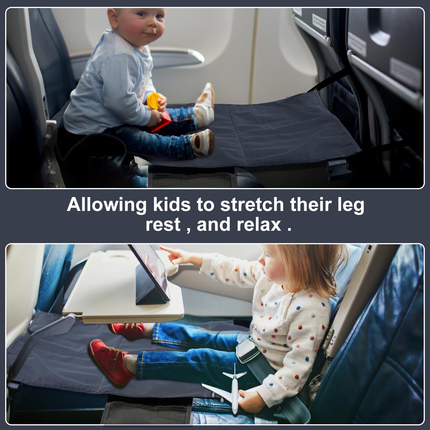 Children's aircraft seat extender portable toddler aircraft travel bed children's aircraft pedal factory straight hair