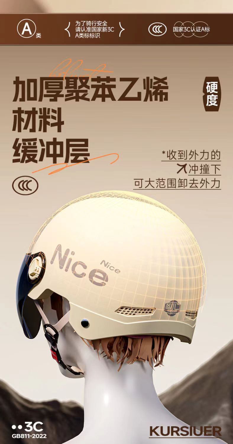 New national standard 3C certified electric motorcycle helmet