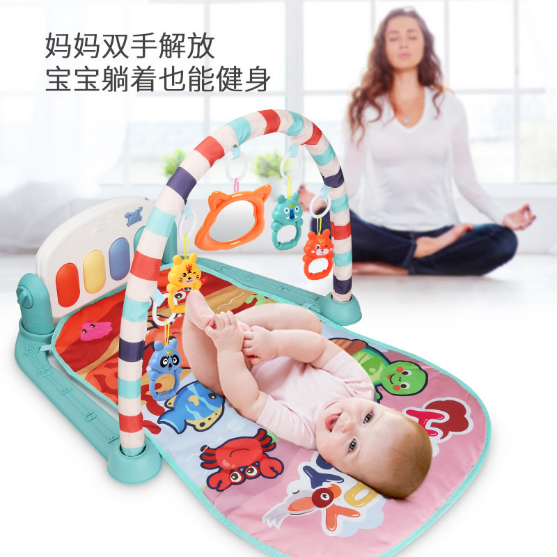 Cross-border baby pedal piano fitness frame intelligence newborn infant three months old baby pedal piano toy 