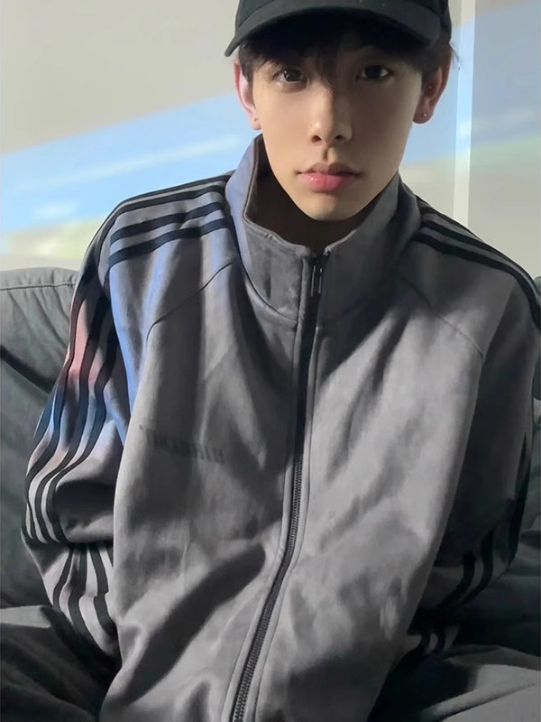 2025新款高级感外套男春秋款美式男装cleanfit男生秋季痞帅夹克|undefined