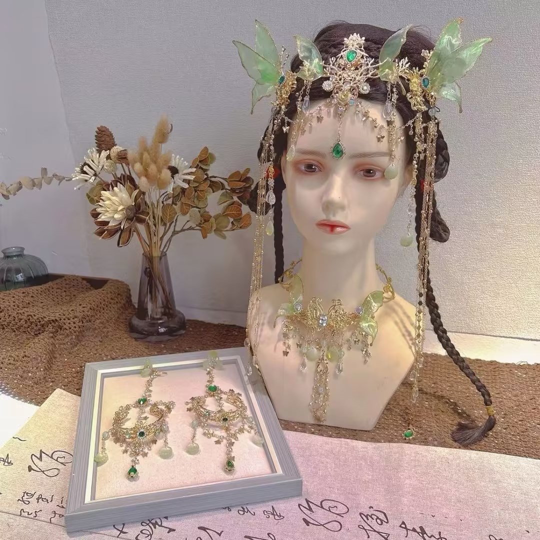 Xiyu Princess Hair Crown Hair Clip suit Mori Style Hair Accessories with Photographs Beautiful Ancient Style Chinese Clothing Accessories Hair Accessories