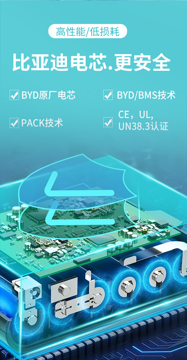 BYD电芯高压家庭储能电池10KWh堆叠式电源磷酸铁锂电池太阳能光伏-阿里巴巴