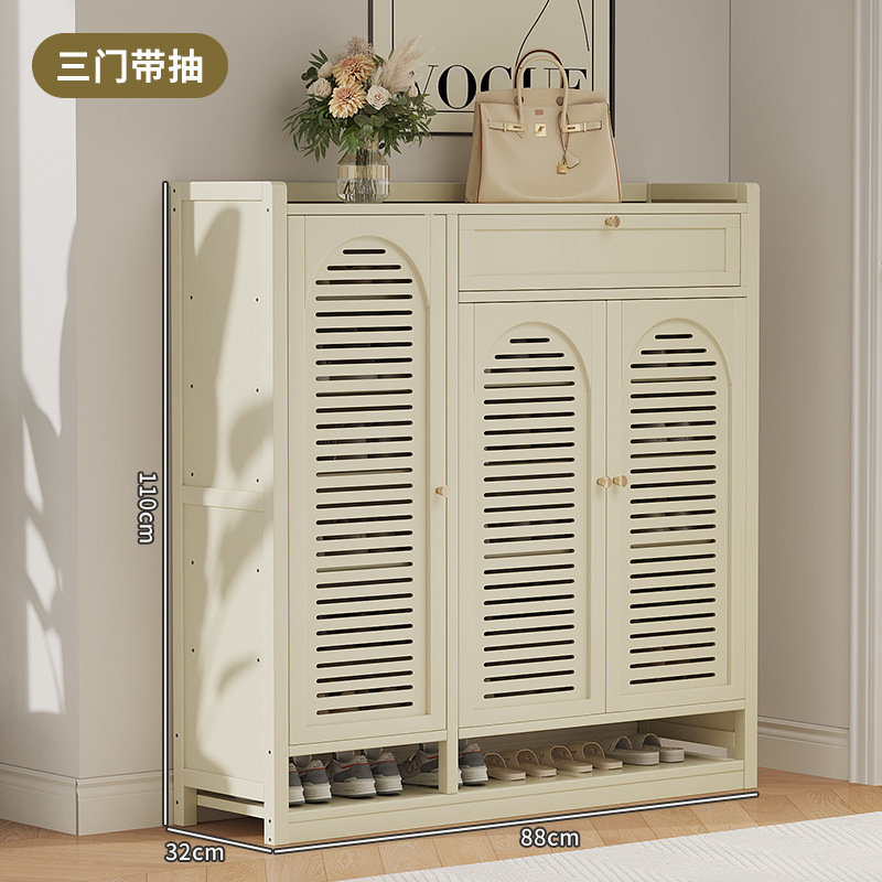 유백색 3도어 8단 서랍-D275