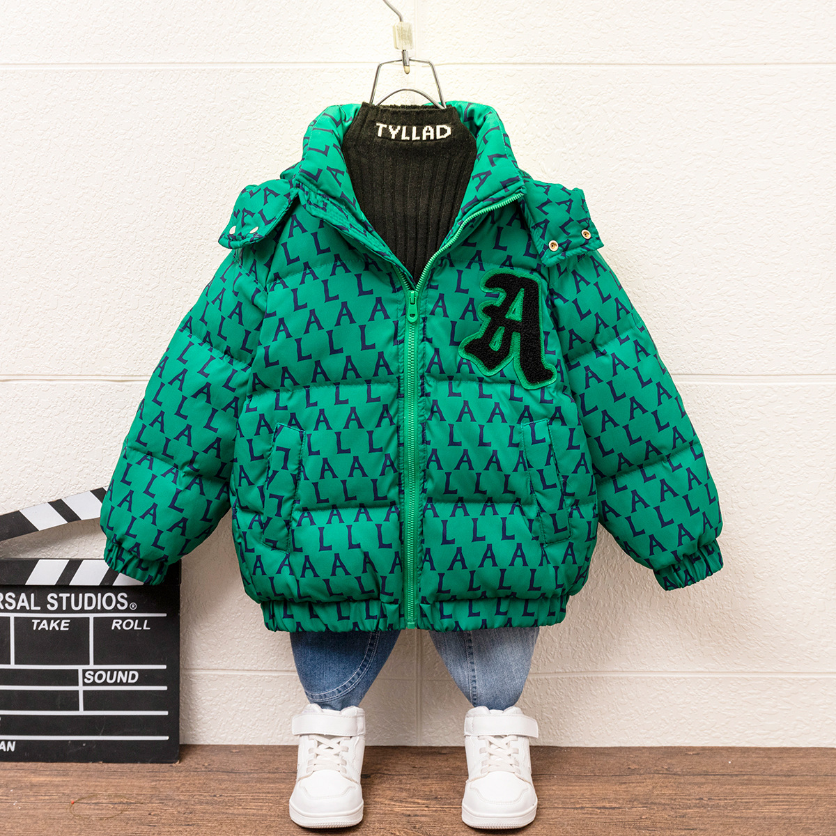 Boys' Winter Thickened 2023 New Baby with Clip and Foreign Style Children's Down Cotton Coat_voghion.com
