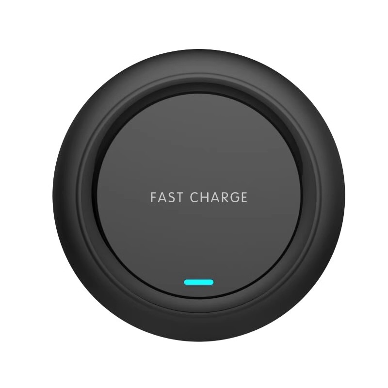 Cable de carga tipo C transfronterizo, base de carga inalámbrica redonda para teléfono móvil con disipación de calor, adecuada para cargador inalámbrico de carga rápida de Apple