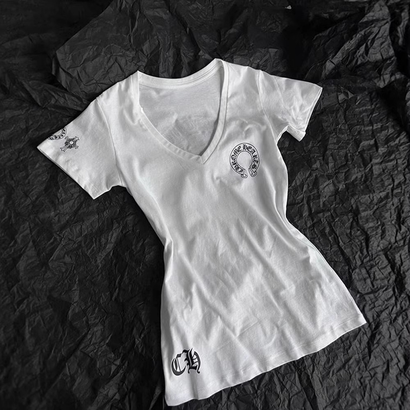 Hot Girl Design Printed Short-Sleeve T-Shirt with Regular Shoulders, American Retro Style, New Summer Model, Slim Fit, Versatile Base Top Hot Girl Design Printed Short-Sleeve T-Shirt with Regular Shoulders, American Retro Style, New Summer Model, Slim Fit, Versatile Base Top