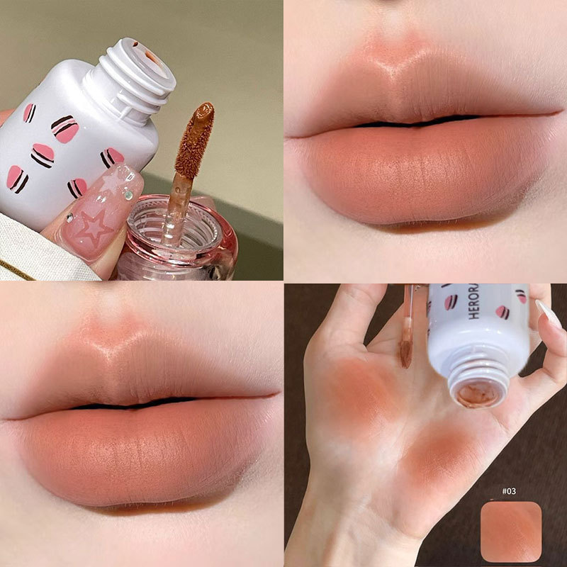 HERORANGE Cloud Mist Soft Matte Lip Polish Esmalt Lip Color Desnudo Blanqueador Transfronterizo Lipstick