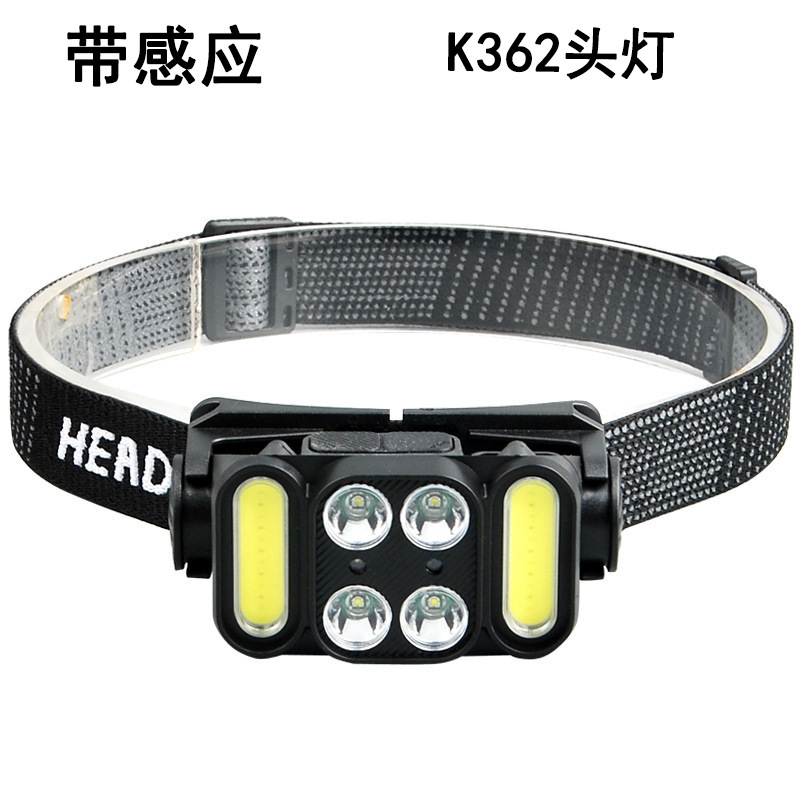 Cruz-frontera L faro nuevo LED multi-funcional portátil fuerte luz al aire libre noche corriendo pesca cabeza-montado luz fuerte luz de trabajo