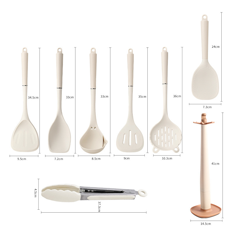 Nuevo hogar al por mayor fugas de cocina de cocina de cocina de grado alimenticio conjunto completo de cocina resistente a altas temperaturas conjunto de cocina de silicona
