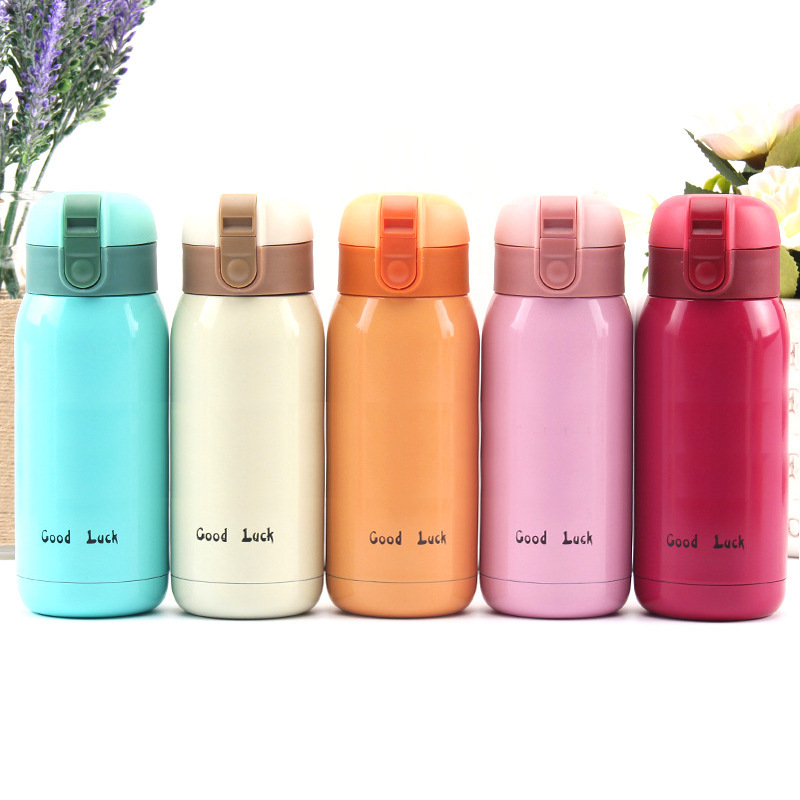 Hand gift vacuum cup with rope bouncing Cup student couple children water Cup 304 stainless steel vacuum pocket Cup