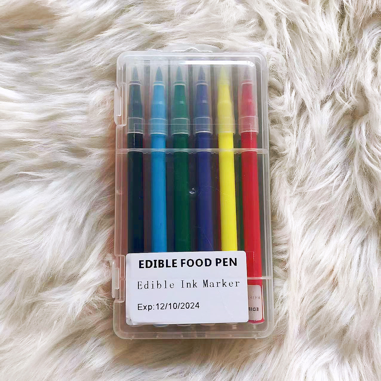 Pigmento pluma color pintura gancho DIY pintado a mano solo 12 colores pastel Topper